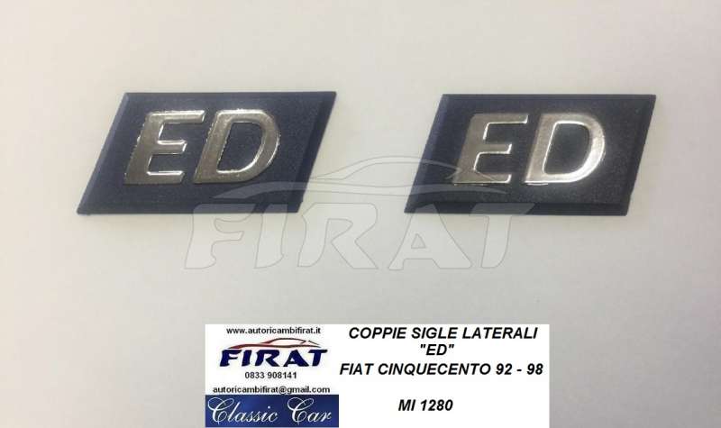 SIGLA LATERALE FIAT CINQUECENTO "ED"